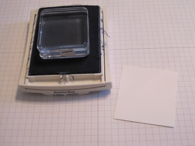 Acrylic Block Stamping step 1