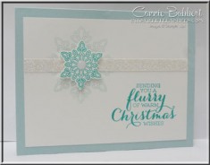 Flurry of Wishes, snowflakes, Stampin’ Up!, #stampinup, created by Connie Babbert, www.ink ...