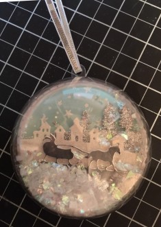 Sleigh Ride Edgelits Ornament By Linda Madison