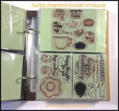 Storing and Organizing Paper Pumpkin Stamps