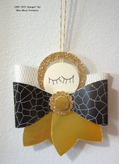 Gift Bow Angel Ornament October Stamp Club project