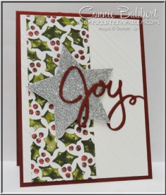 Joy, Season of Cheer, stars, Wreath framelits, Stampin Up, #stampinup, created by Connie Babbert ...