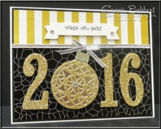 Large Number Framelits, Delicate Ornament Thinlets, New Years, created by Connie Babbert