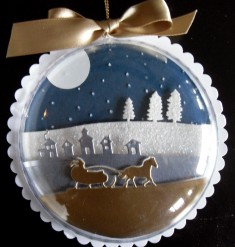 Sleigh Ride Edgelit Ornament