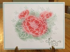 Birthday Blooms Stamp Set; Emboss Resist Technique