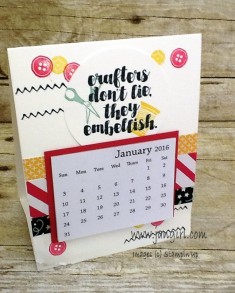 Love You Sew Desk Calendar