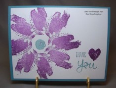 Work of Art Flower Stamping With Blue Moon Creations