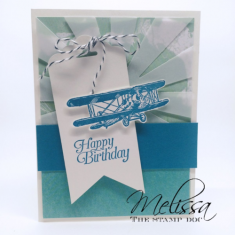 Simple Masculine Birthday Card – The Stamp Doc – Melissa Stout