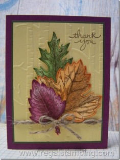 Vintage Leaves are Falling, Stampin’ Up! | Regal Stamping