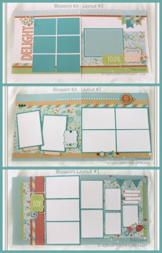 Scrapbooking Kits: Scrapbook Layout Cutting Guides