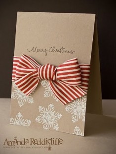 So simple and love the ribbon…