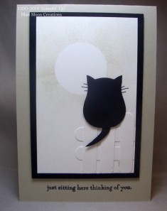 Stamping With Blue Moon Creations: Owl Builder Punch Black Cat-Friendship
