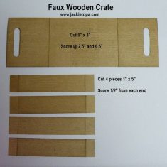 Addicted to Stamping: Faux Wooden Crate