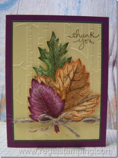 Vintage Leaves are Falling, Stampin’ Up! | Regal Stamping