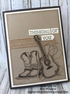 Stampin’ Up! Country Livin’ Masculine Greeting Card – Stampin With Kjoyink