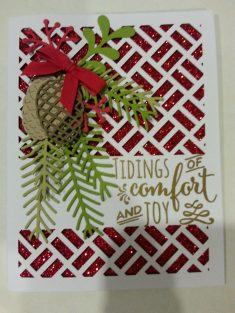 Paper Pumpkin meets Christmas Pines