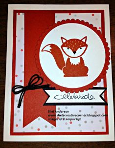 A Little Foxy….Multi Layer Celebrate! – Shel’s Creative Corner