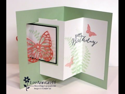 Butterfly Pop-Out Window Fun Fold card – YouTube STC 4016
