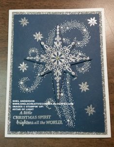 Shel’s Creative Corner: Week of Christmas….Card Two….Star of Light….