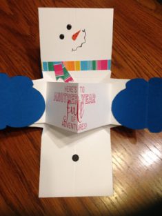 Creative Idea Shares – Snowman Birthday Card