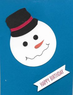 Creative Idea Shares – Snowman Birthday Card