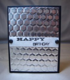 Silver Dynamic Hexagons Embossing Folder-Masculine Birthday Card – Stamping With Blue Moon ...