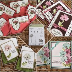 NEW Avant Garden Sale-a-bration Stamp Set with Carried Away DSP • Bonnie Stamped