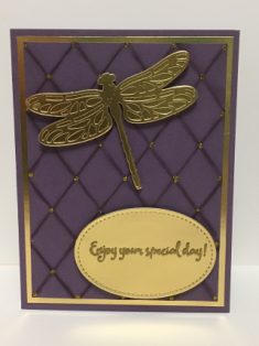 Faux Quilted Technique; Birthday Cards