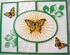 single layer card fold