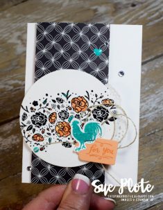 card created by Sue Plote using Wood Words for a color challenge