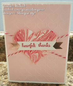 Jennifer Michael’s Marbled Background Heart