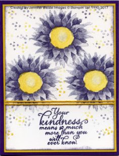 Sunflower Stamper: Puple Painted Harvest!