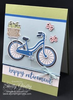 A Stampin’ Up! Bike Ride into Retirement Card Idea