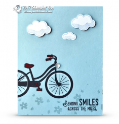 CARD: Sending Smiles Cloud Card from the Bike Ride Stamps | Stampin Up Demonstrator – Tami ...