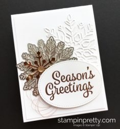 A Snowflake Medley Holiday Card Idea | Stampin’ Pretty