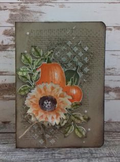 Autumn sunflowers and pumpkin