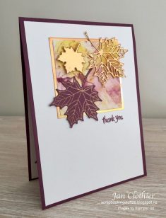 Vintage Leaves Thank You