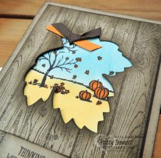 Fall card. Great idea by Patty Bennett