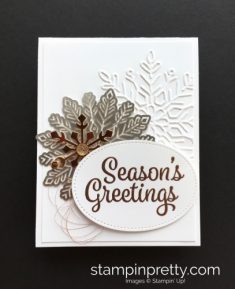 A Snowflake Medley Holiday Card Idea | Stampin’ Pretty