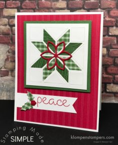 Christmas Cards with Christmas Quilt | Klompen Stampers