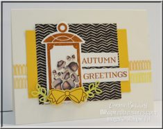 Seasonal Lantern card for the Create with Connie and Mary sketch challenge this week