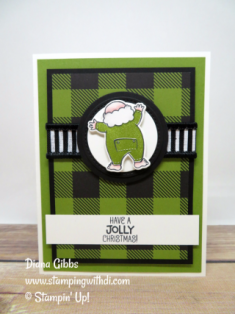 Stamping With Di: Santa’s Suit in Old Olive