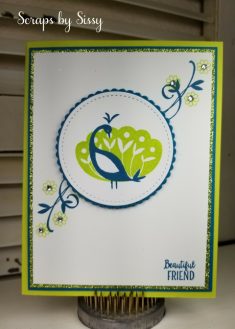 Beautiful Peacock – Sale-a-bration Item – Scraps By Sissy