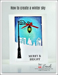 Winter Sky Sponged Background –