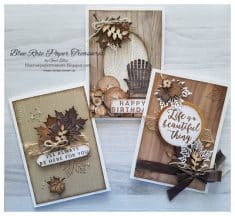 Blue Rose Paper Treasures: Colorful Seasons Autumn Cards