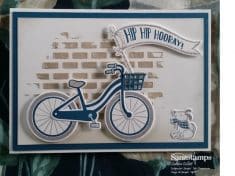 Sanzstamps: Bike Ride birthday card
