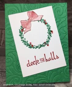 Deck the Halls stamped by Linda Pugh, L.pugh@sbcglobal.net