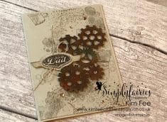 Simply Fairies Papercrafts : Faux Rusted Metal Technique Video with Brand New Geared Up Garage G ...