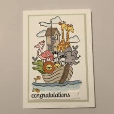 Two by two congratulations card