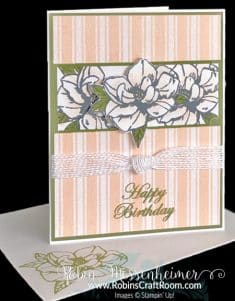 Magnolia Birthday Card